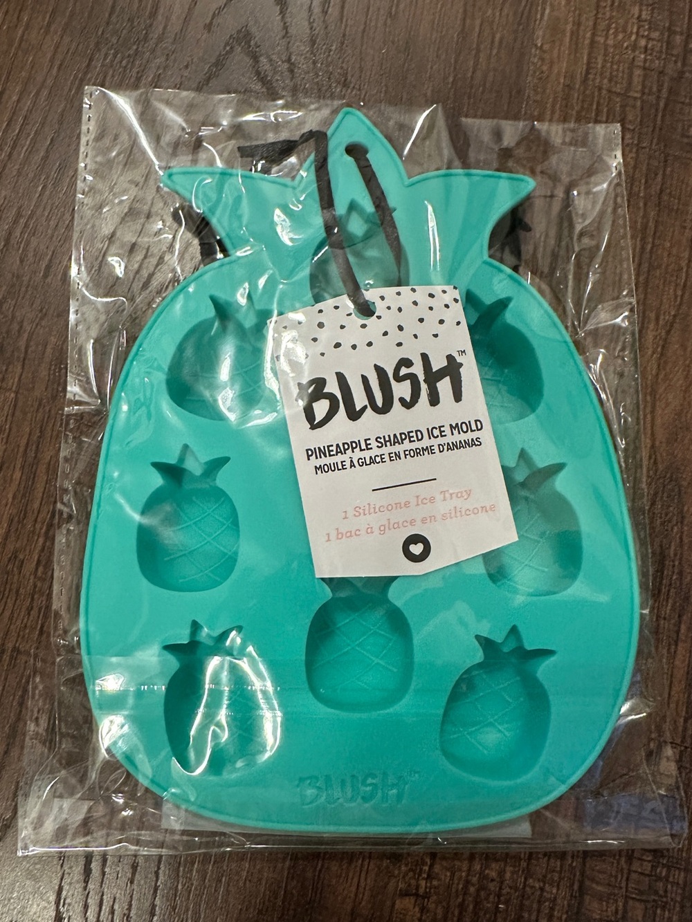 BNIP Blush Pineapple Shaped Silicone Ice Cube Mold - Can Be Used for Food/DIY